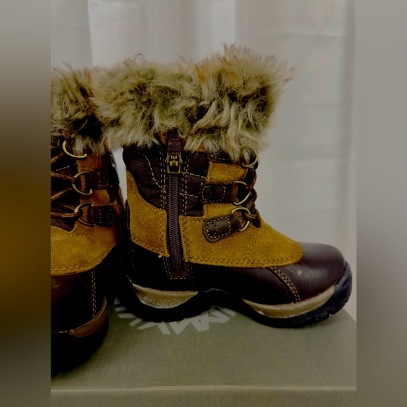 Timberland Blizzard Bliss Waterproof Brown Snow Boot   Toddler 6    New … - Picture 3 of 11